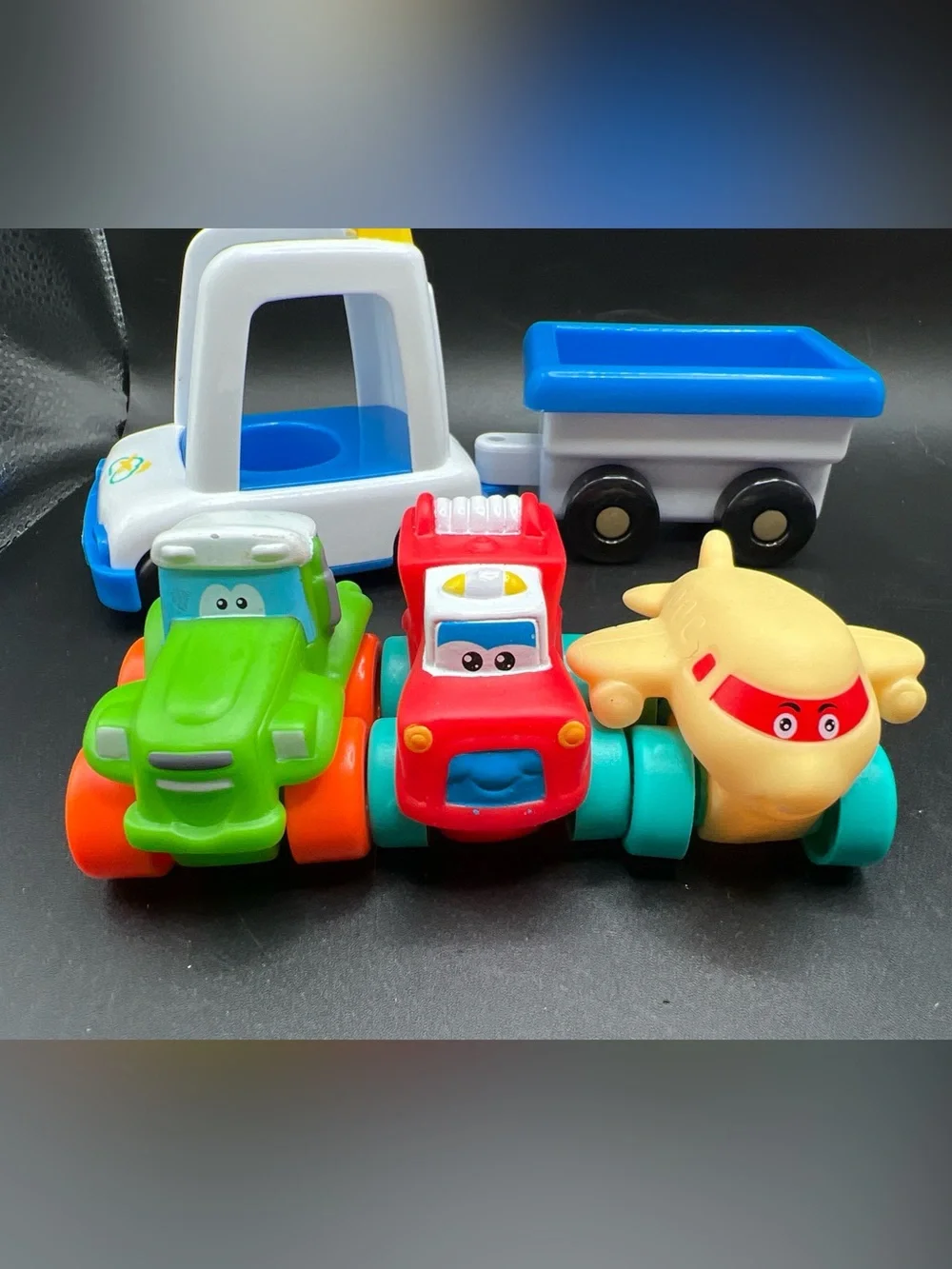 Lot Of Toddler Plastic Vehicles Car Truck Plane Fisher Price Cocomelon Ernie